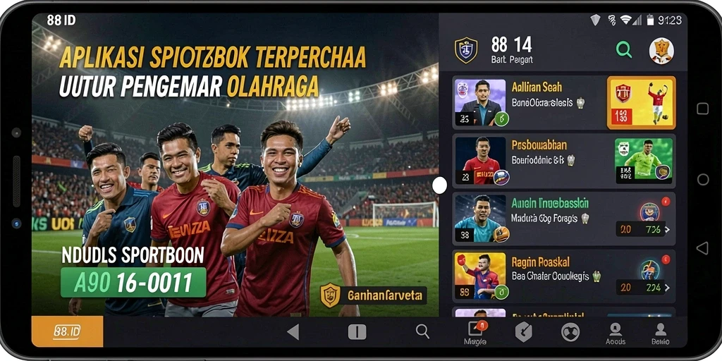 Tangkapan layar 88ID menampilkan antarmuka taruhan olahraga yang menarik.