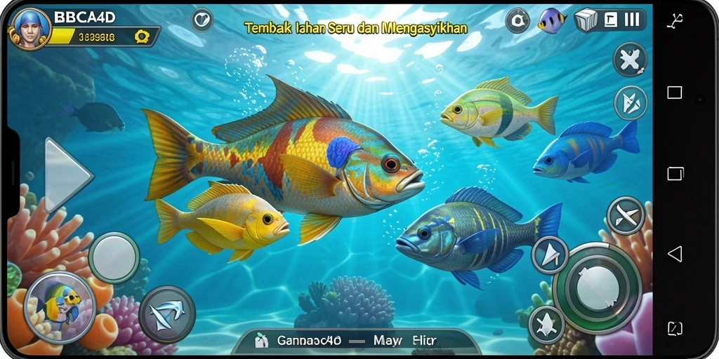 Tampilkan gameplay BBCA4D yang penuh aksi Tembak Ikan.