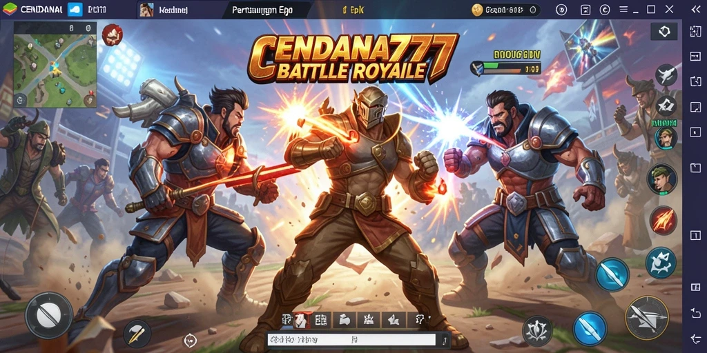Tampilan gameplay seru dalam CENDANA777 dengan pertarungan menegangkan.