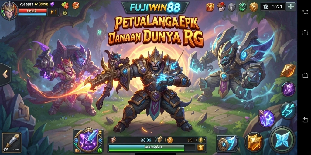 Tampilan gameplay seru di dunia RPG yang menakjubkan.