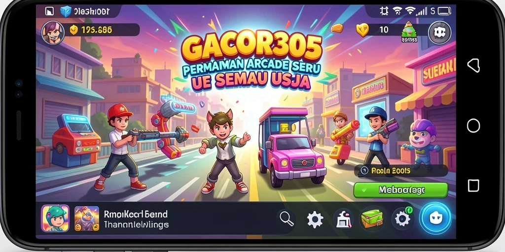 Screenshot utama GACOR305 menampilkan aksi gameplay Arcade yang seru.