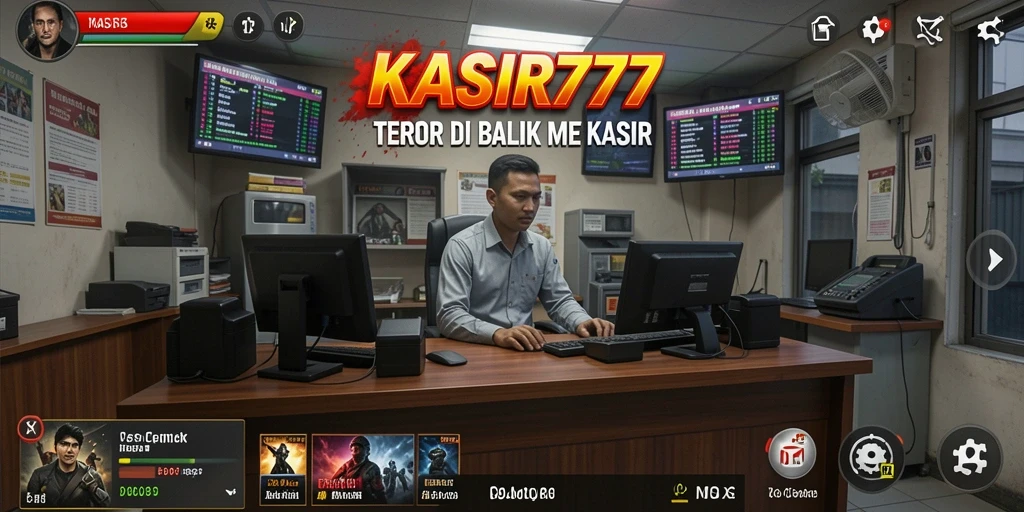 Screenshot KASIR777 menampilkan suasana gelap dan mencekam dari gameplay Horror.