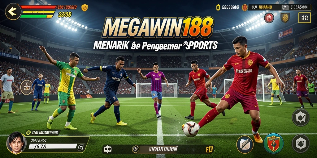 Tampilan gameplay MEGAWIN188 dengan aksi olahraga yang mendebarkan.