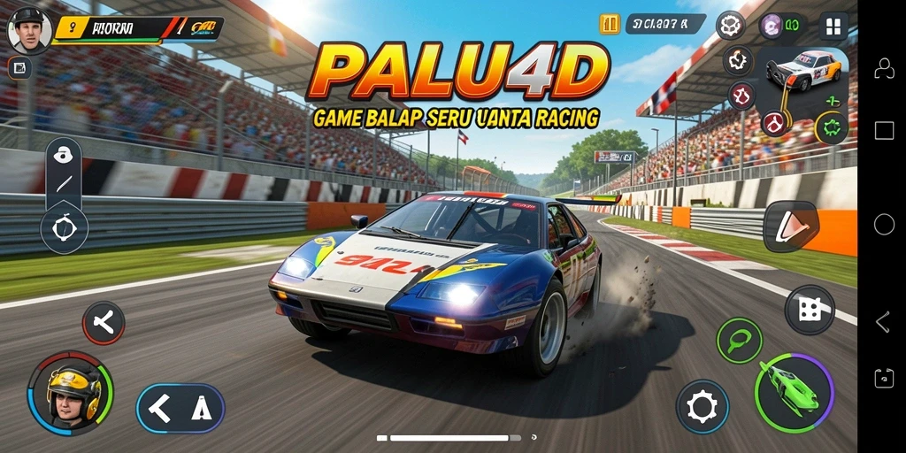 Screenshot PALU4D menampilkan aksi balap yang mendebarkan dan grafis yang realistis.