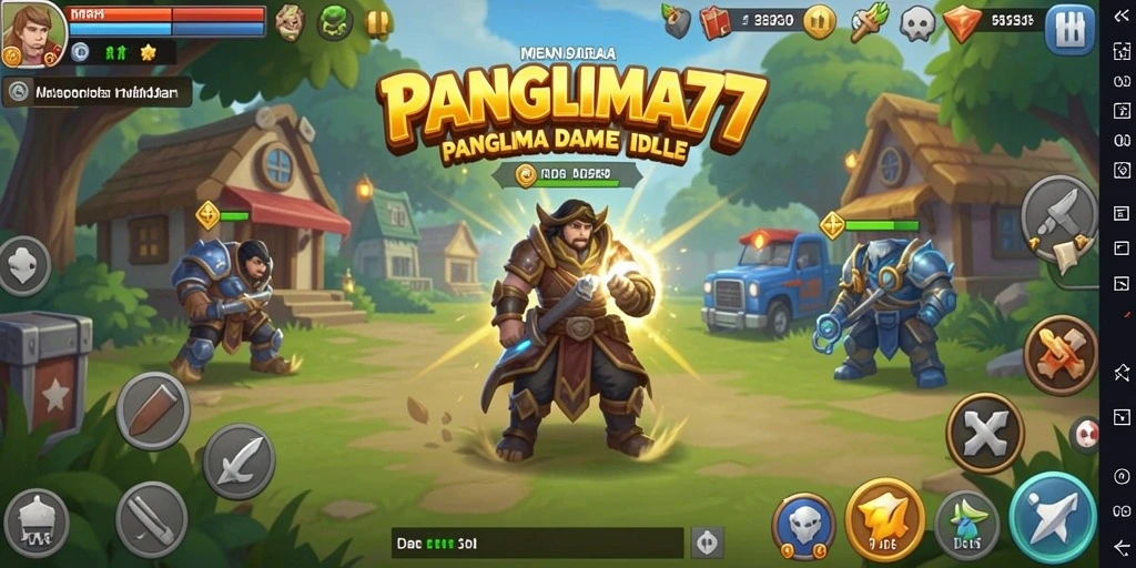 Tampilan gameplay yang menarik dari PANGLIMA77 dalam mode Idle.