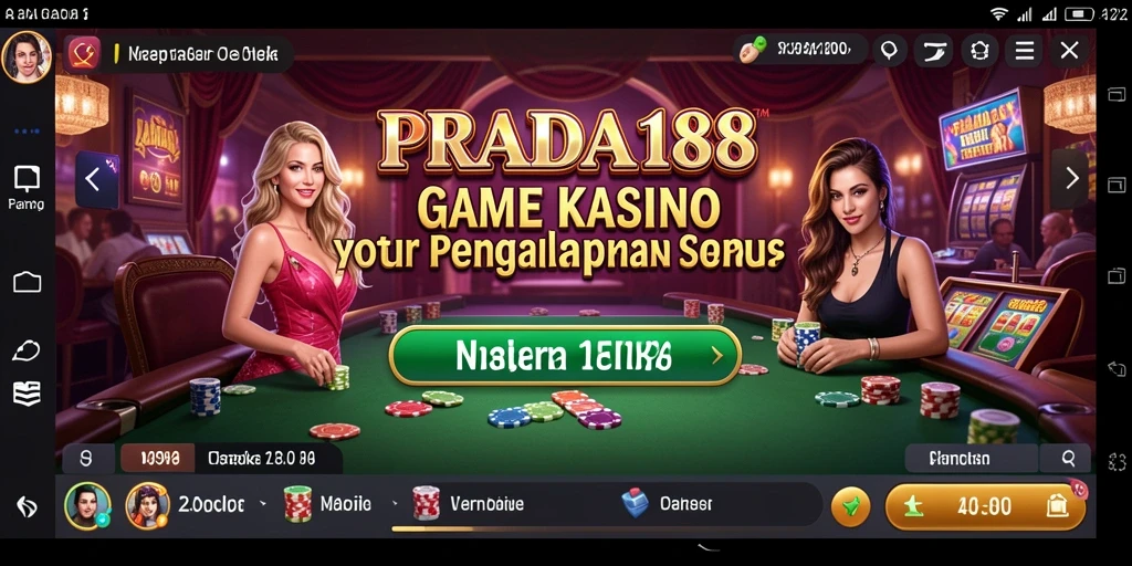 Tampilan menarik dari gameplay Kasino PRADA188 yang seru.