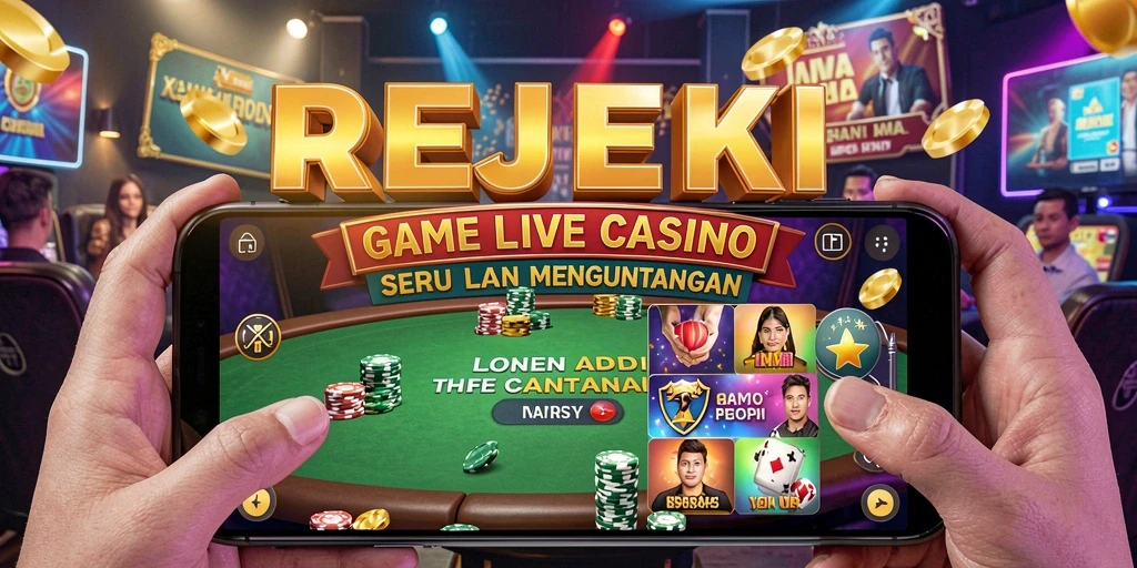 Gameplay seru dan interaksi dengan dealer langsung di REJEKI.