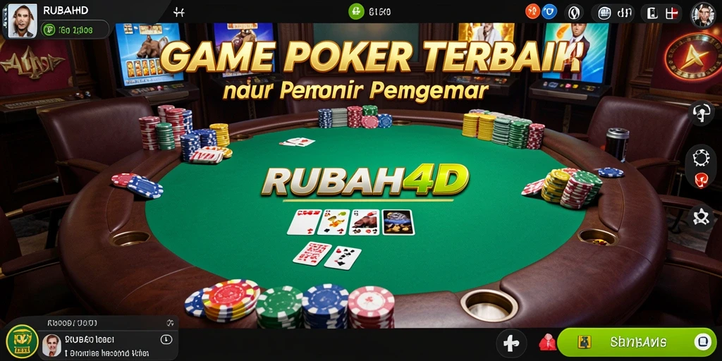 Screenshot permainan RUBAH4D menampilkan action Poker yang seru dan mendebarkan.