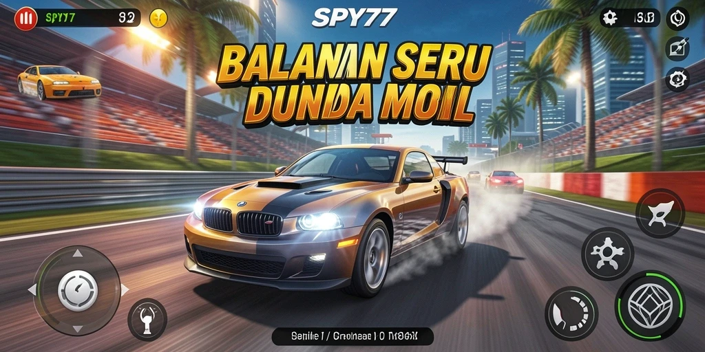 Gameplay balapan yang mendebarkan dan realistis di SPY77.