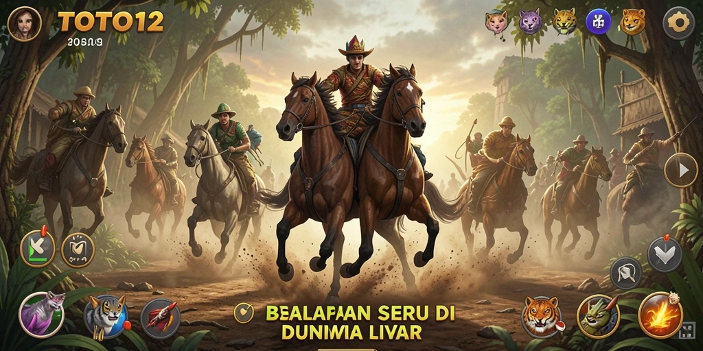 Screenshot TOTO12 menampilkan mobil balap di lintasan yang menegangkan.