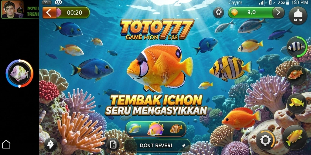Tampilan gameplay Tembak Ikan yang seru di TOTO777.